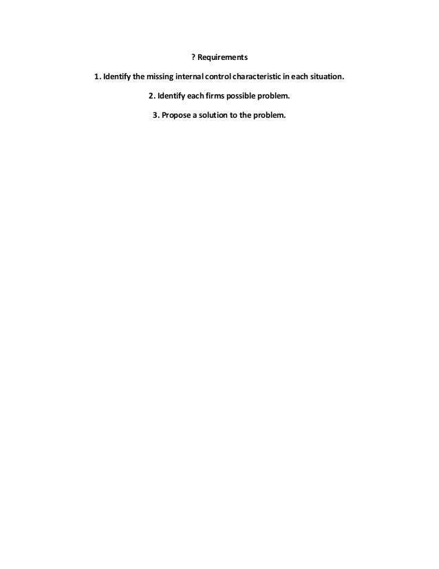 fi504 case study 2 internal control fi504 case study 2 internal control